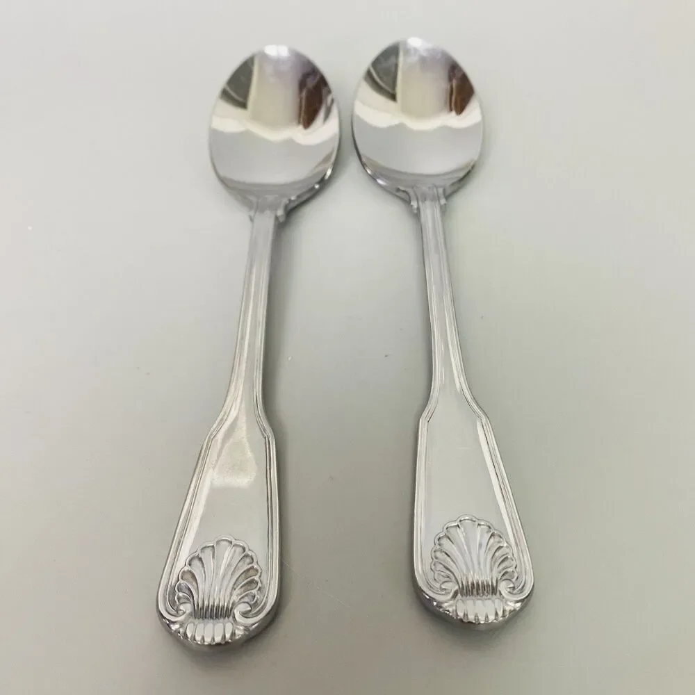 Supreme Cutlery by Towle Japan Stainless Steel Tablespoon Shell Pattern Set of 2